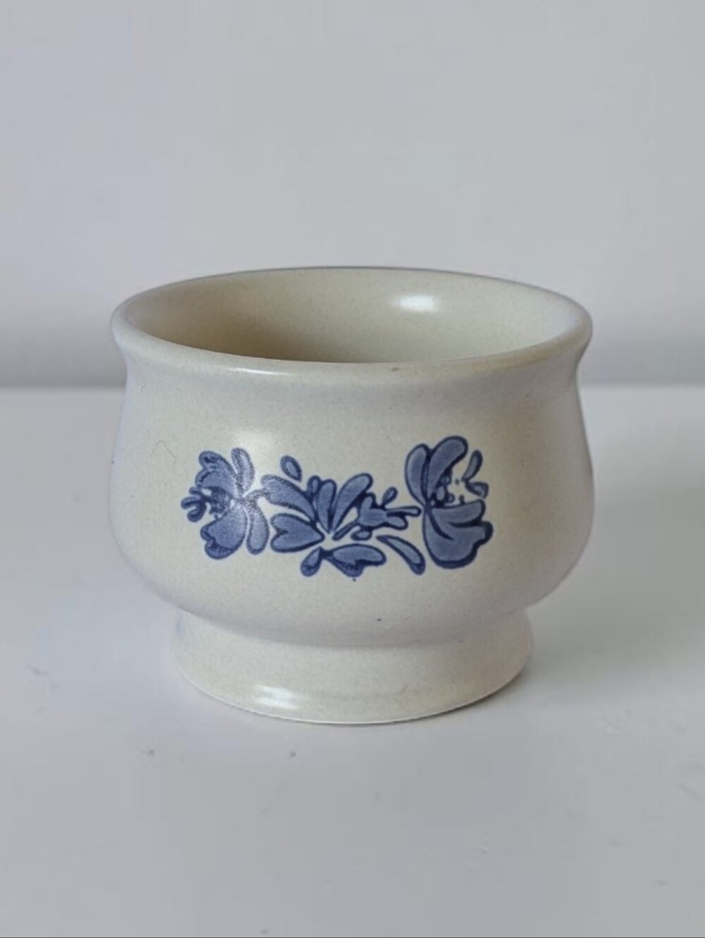 Pfaltzgraff Yorktowne Sugar Bowl Base Replacement Only No Lid Blue Floral USA